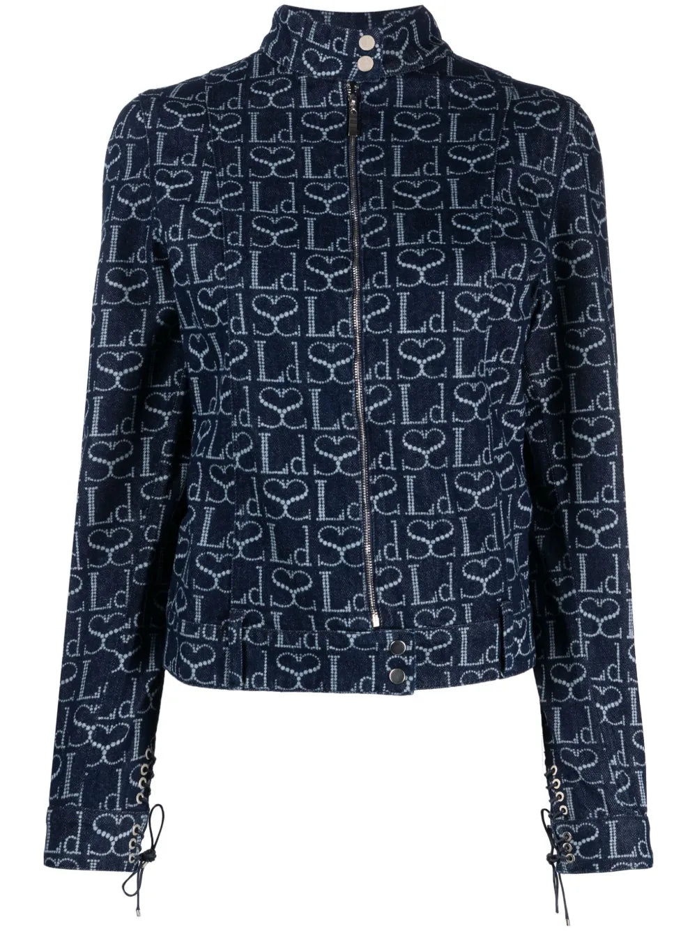 Monogram-Print Denim Jacket