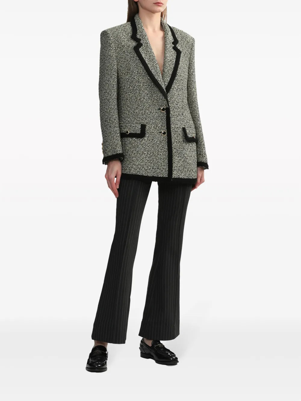 Single-Breasted Tweed Blazer