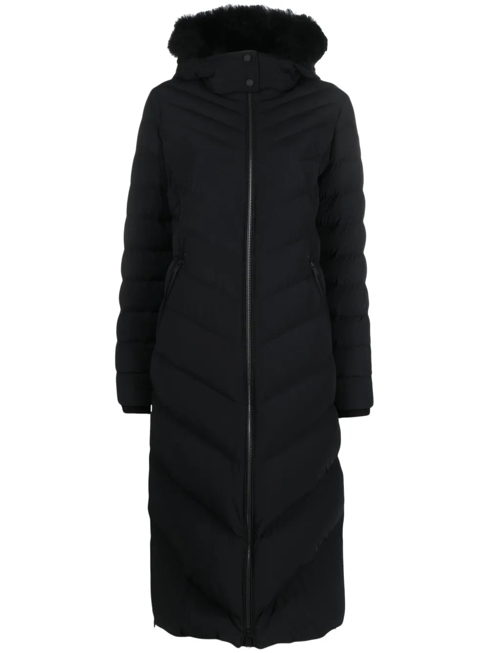 Faux-Fur Hooded Padded Coat