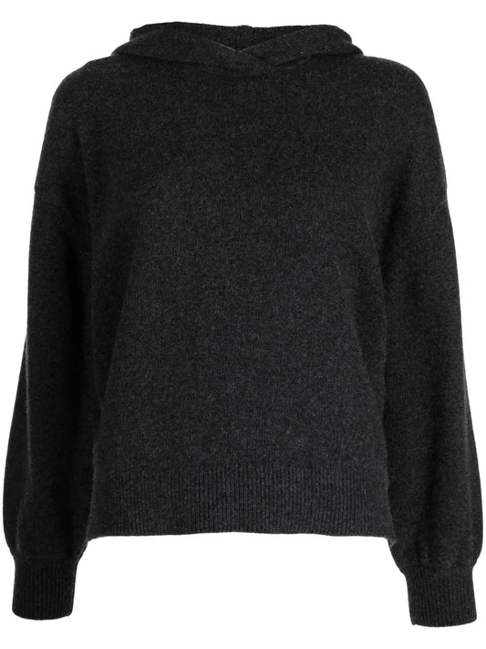 Wool-Blend Hooded Jumper