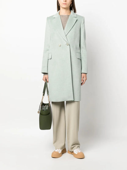 Double-Breasted Midi Coat
