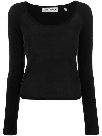 Lyocell-Blend Knitted Top