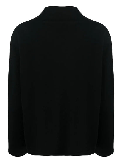 Mock-Neck Fine-Knit Jumper