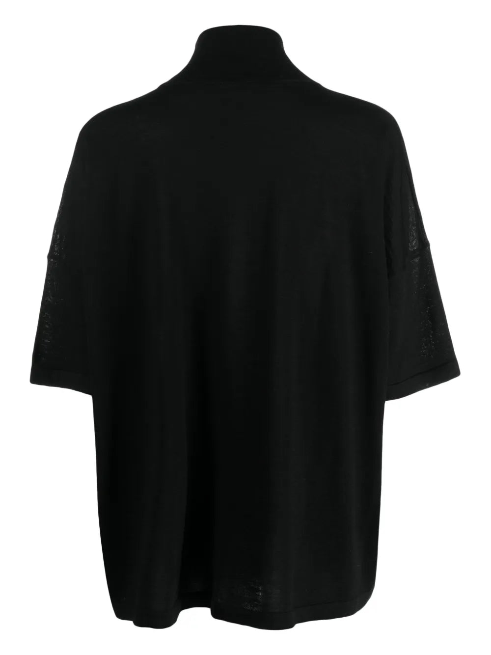 High-Neck Fine-Knit Top