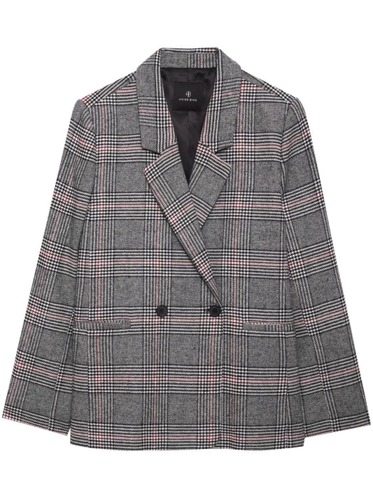 Madeleine Plaid Wool Blazer