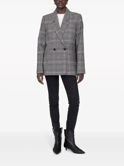 Madeleine Plaid Wool Blazer