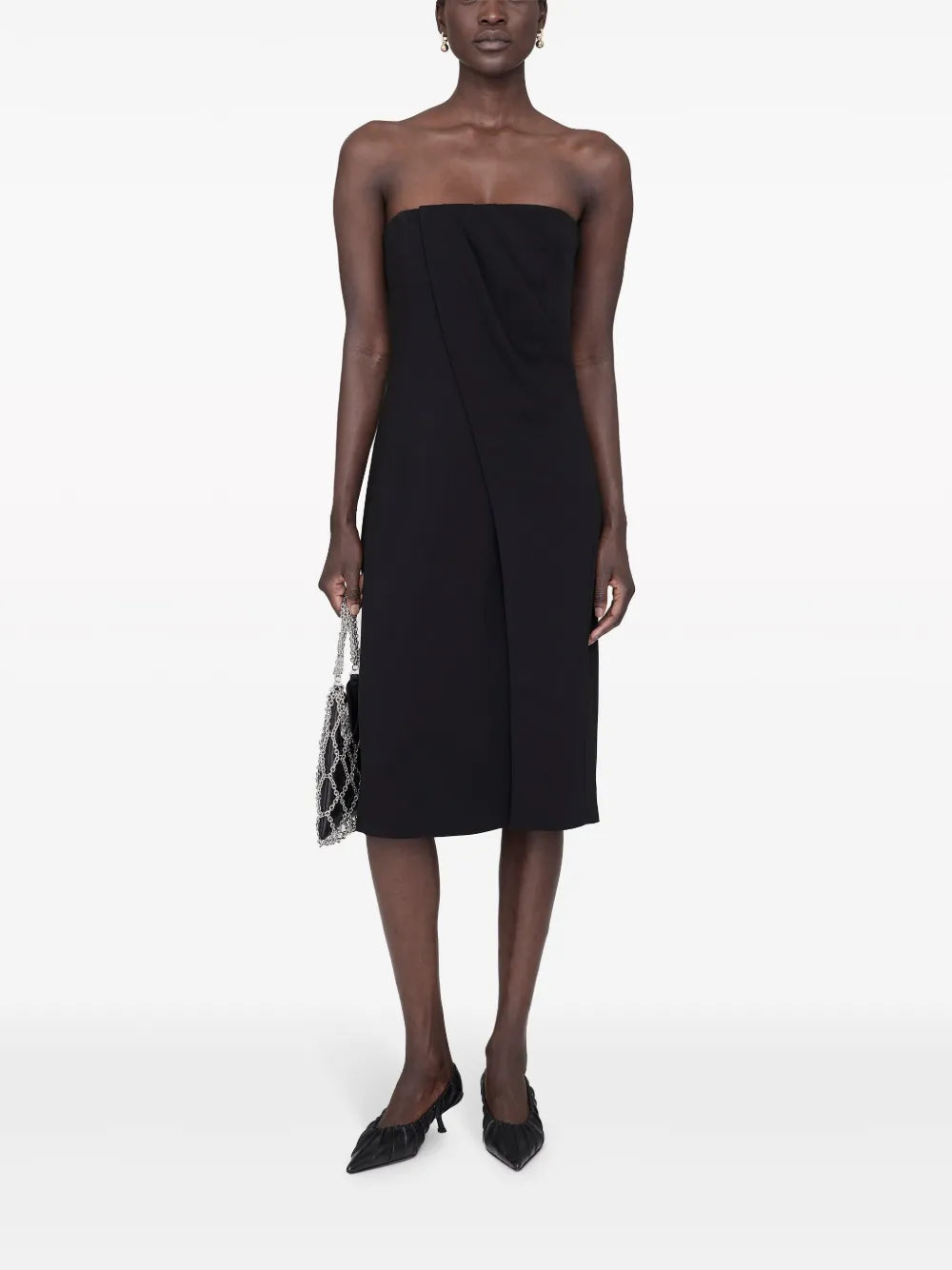 Halle Draped Midi Dress