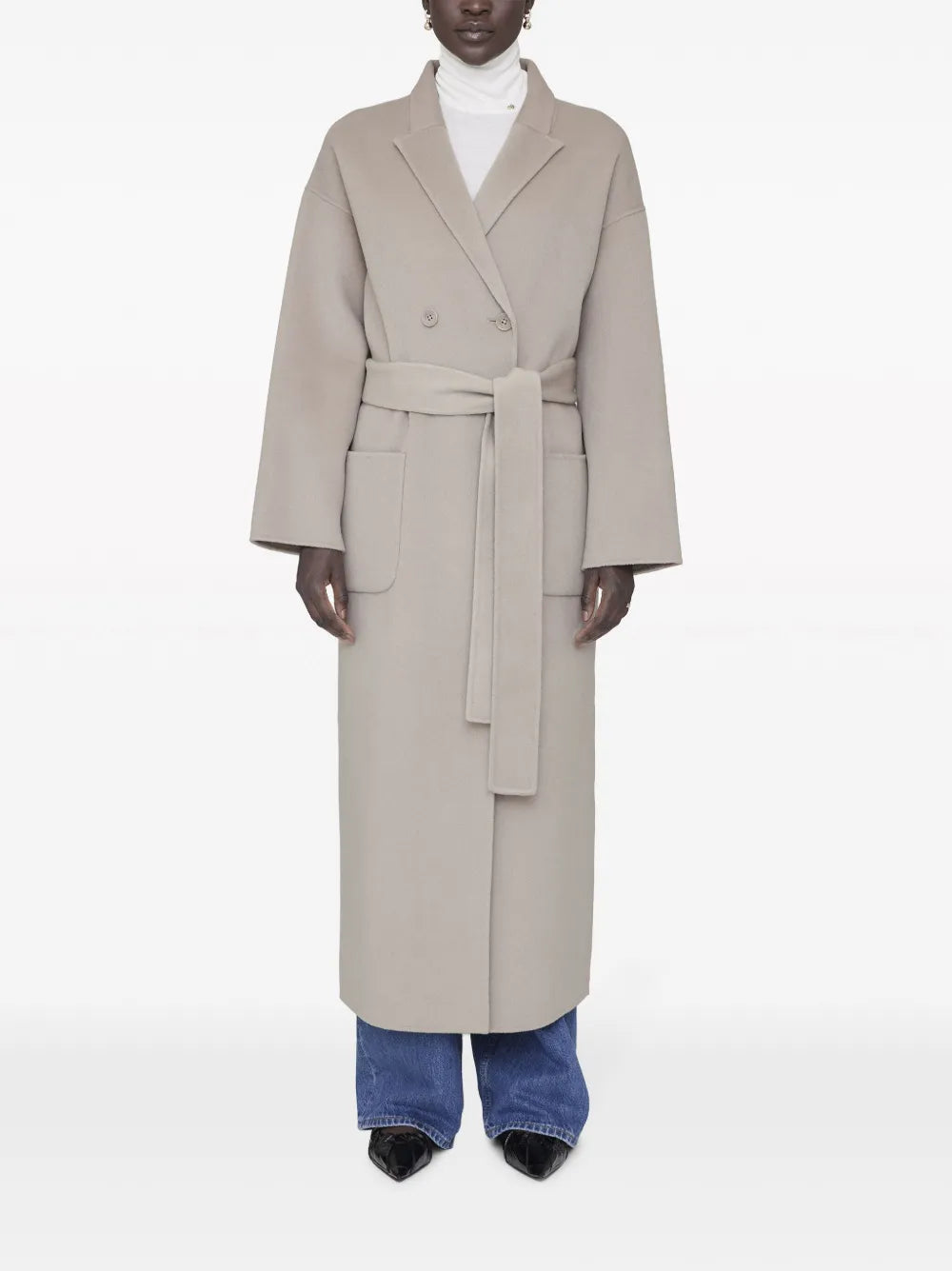 Dylan Belted Double-Breasted Coat