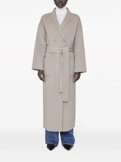 Dylan Belted Double-Breasted Coat