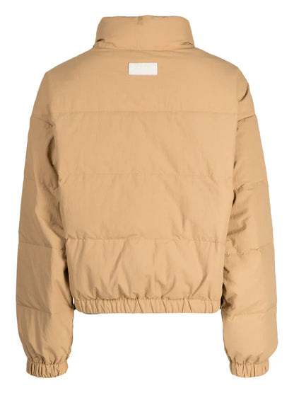 Logo-Patch Quilted Padded Jacket