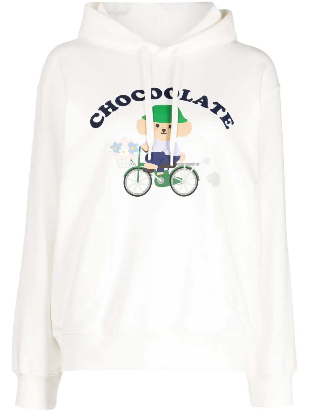 Graphic-Print Drawstring Hoodie