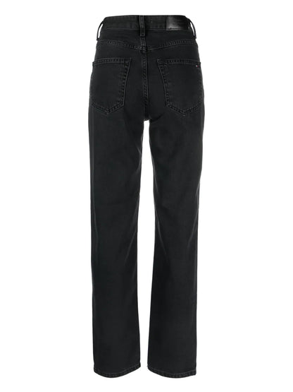 High-Rise Straight Jeans