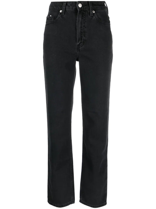 High-Rise Straight Jeans