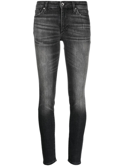 Logo-Patch Skinny Jeans