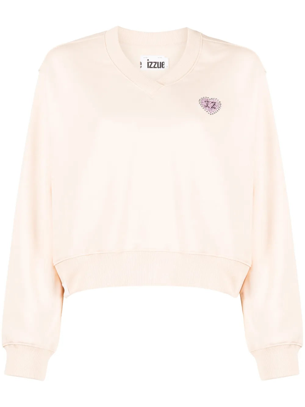 V-Neck Drop-Shoulder Sweatshirt