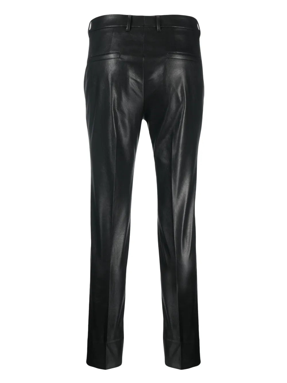 Slim-Cut Faux-Leather Trousers