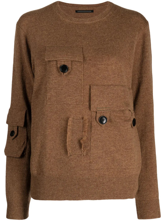 Speckle-Knit Wool Jumper