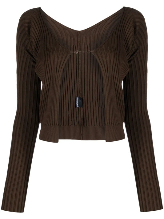 Ribbed-Knit Cardigan