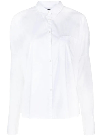 Long-Sleeve Stretch-Cotton Shirt
