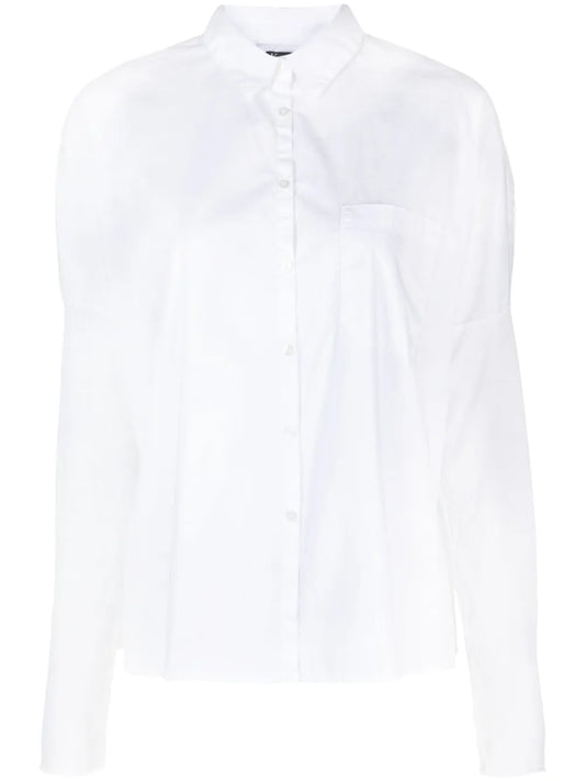 Long-Sleeve Stretch-Cotton Shirt
