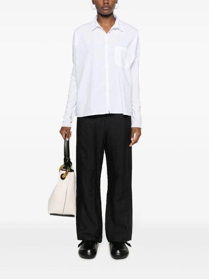Long-Sleeve Stretch-Cotton Shirt