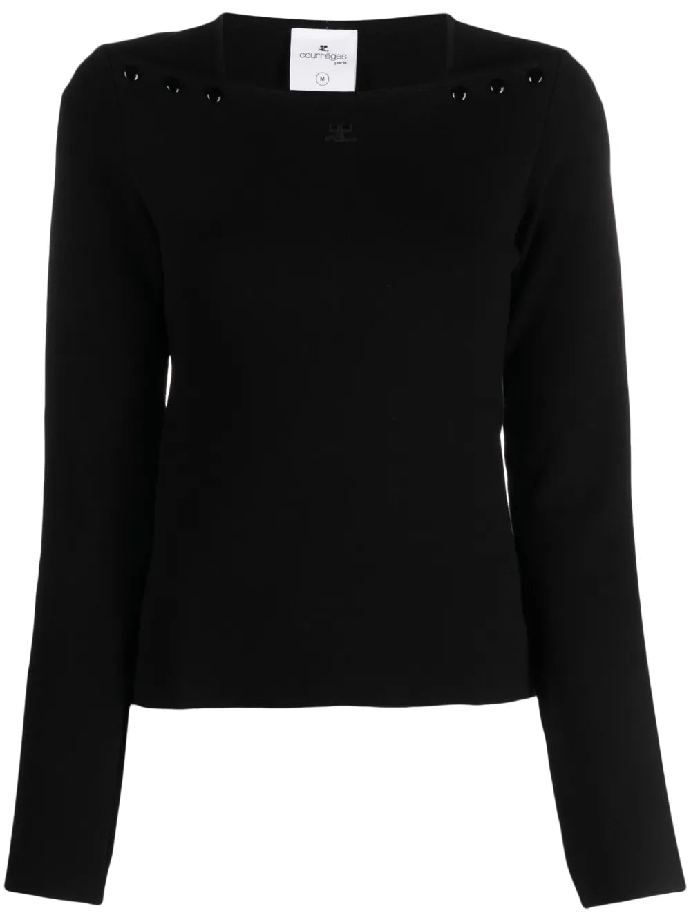 Logo-Embroidered Square-Neck Sweatshirt