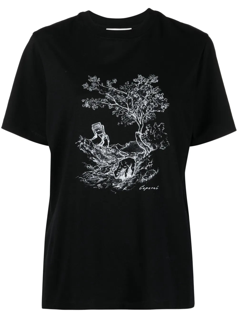 Illustration-Print Cotton T-Shirt