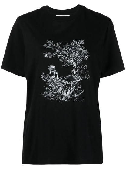 Illustration-Print Cotton T-Shirt