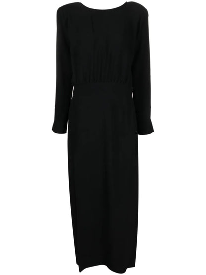 Open-Back Long-Sleeve Dress