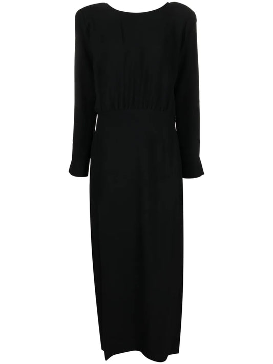 Open-Back Long-Sleeve Dress