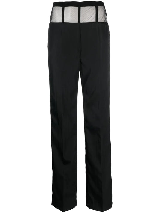 Straight-Leg Tailored Trousers