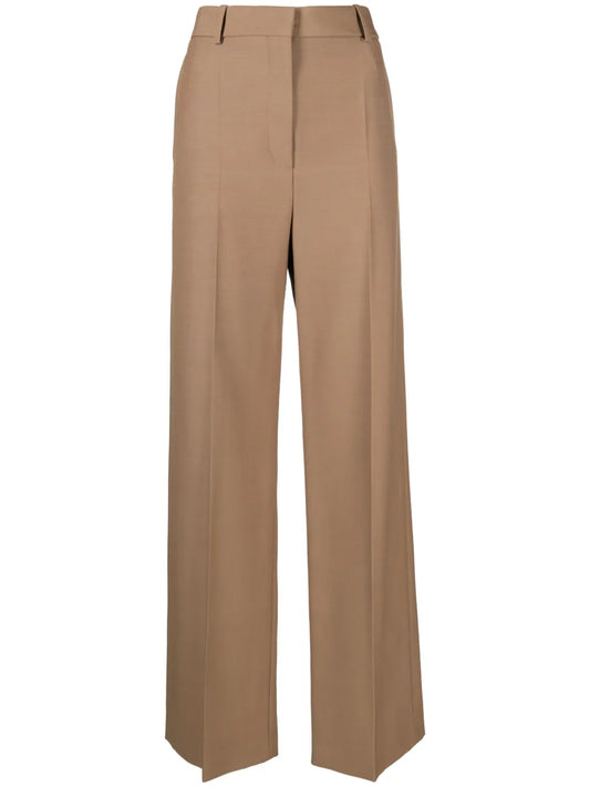 Straight-Leg Wool Trousers
