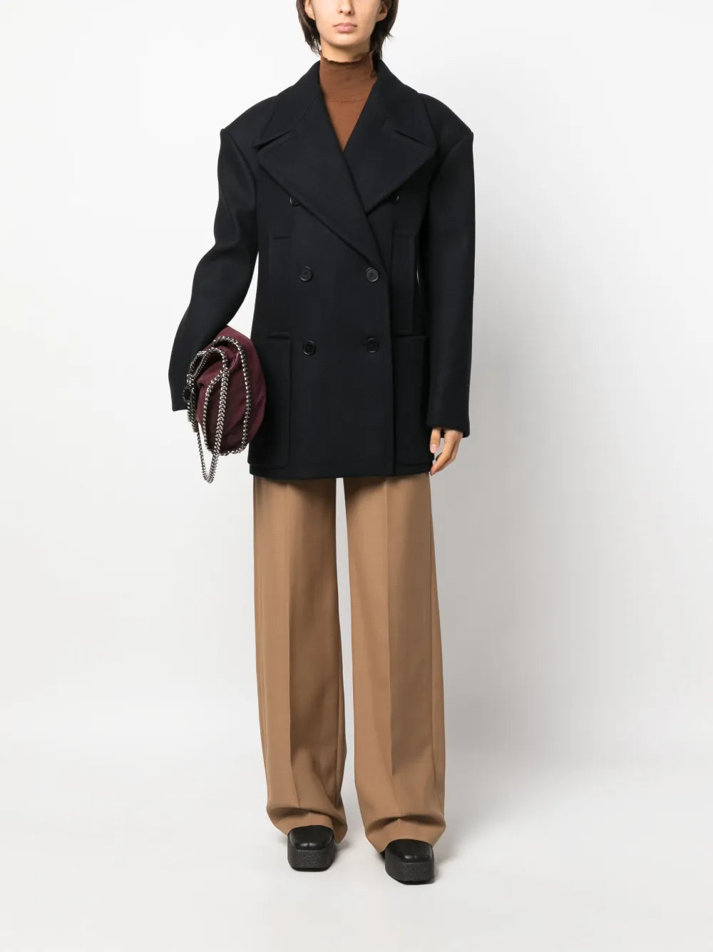 Straight-Leg Wool Trousers