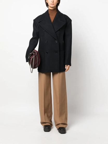 Straight-Leg Wool Trousers