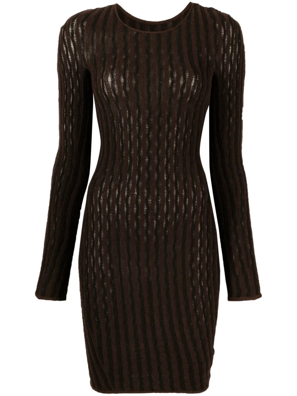 Cactus Ladder-Knit Minidress