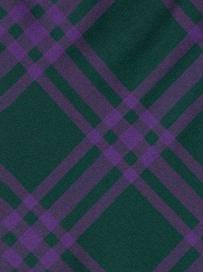Vintage Check Wool Straight Skirt