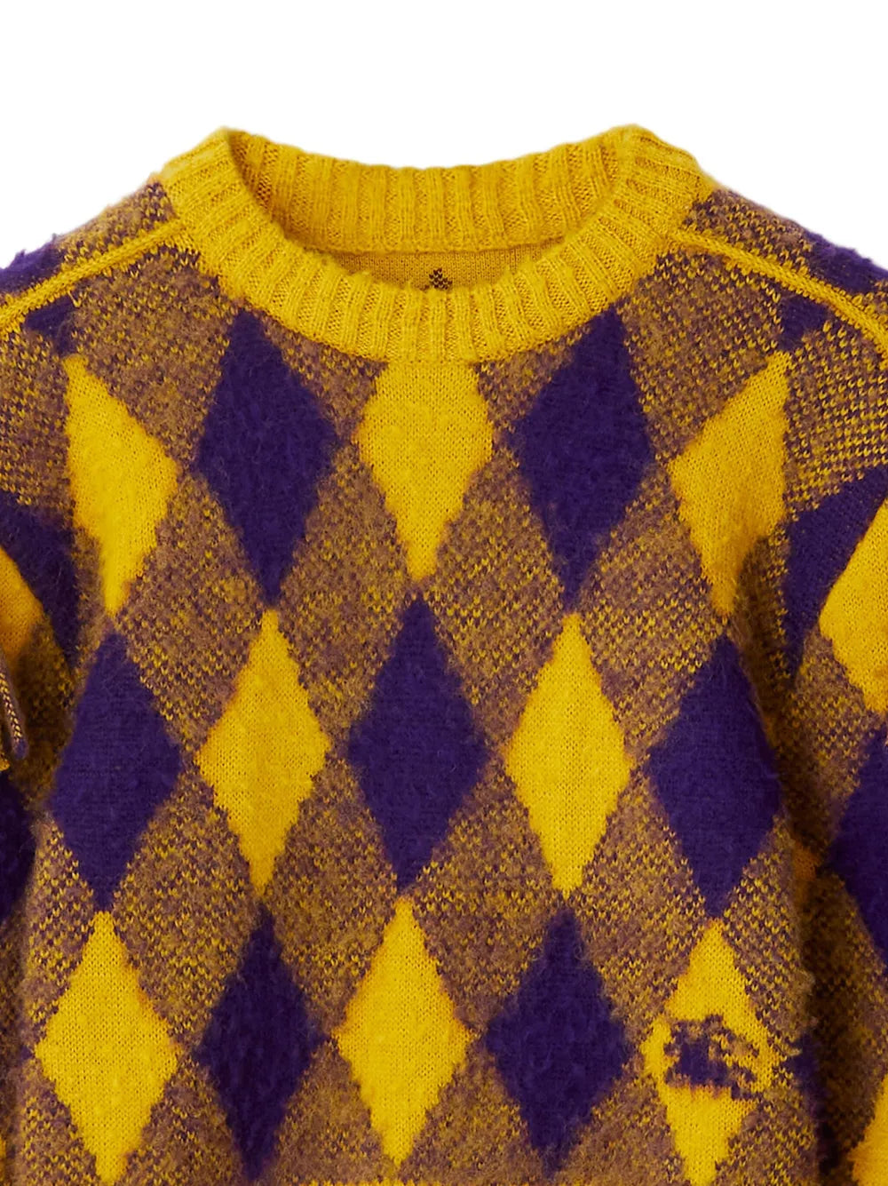 Equestrian Knight-Motif Wool Jumper