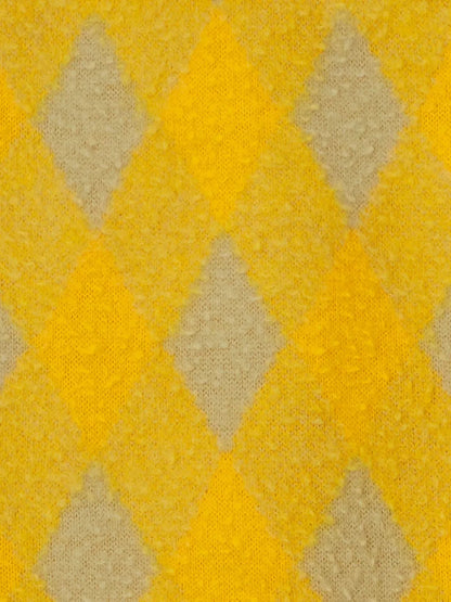 Check-Plaid Wool Skirt