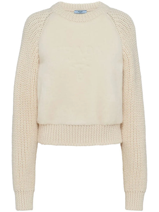 Crew-Neck Alpaca-Blend Jumper