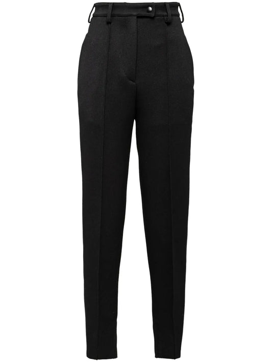High-Rise Natté Trousers