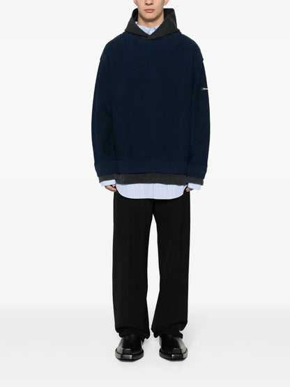 Layered Logo-Appliqué Jumper