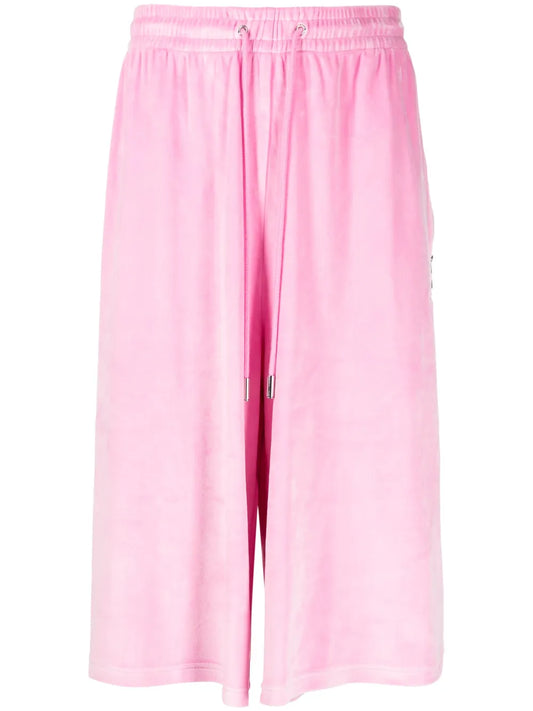 Brushed-Effect Drawstring Bermuda Shorts