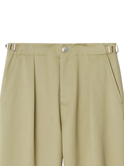 Straight-Leg Cotton Trousers