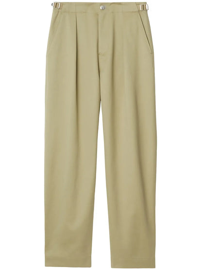 Straight-Leg Cotton Trousers