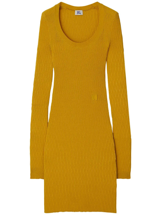 Rib-Knit Midi Dress