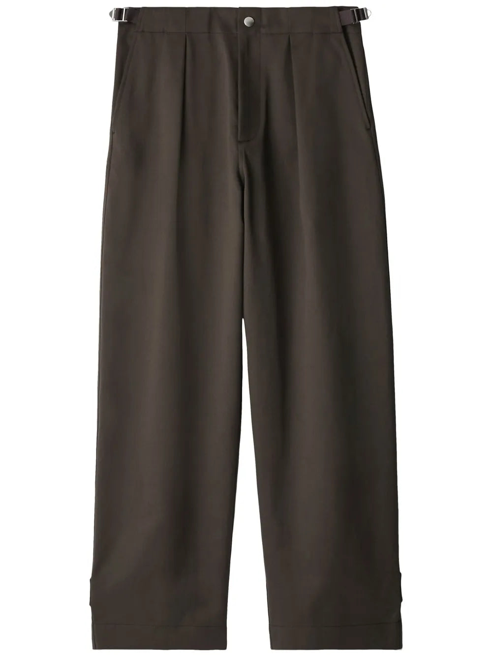 Straight-Leg Cotton Trousers
