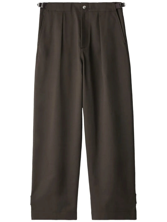 Straight-Leg Cotton Trousers