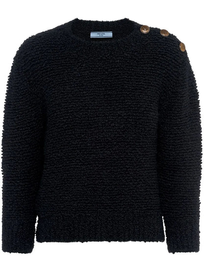 Triangle-Logo Bouclé Jumper