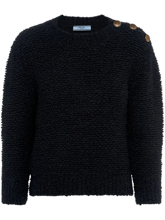 Triangle-Logo Bouclé Jumper