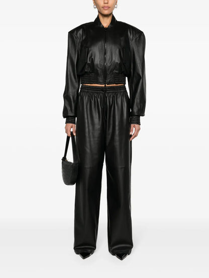 High-Waist Wide-Leg Trousers